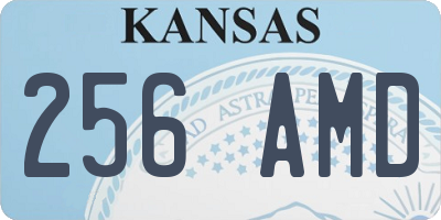 KS license plate 256AMD