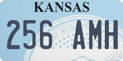 KS license plate 256AMH
