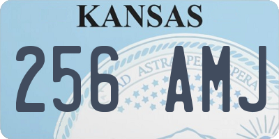 KS license plate 256AMJ
