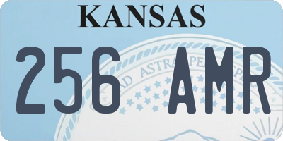 KS license plate 256AMR