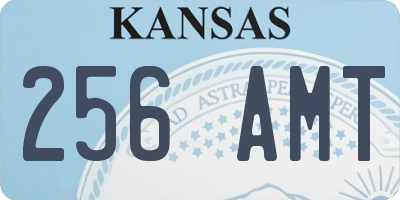 KS license plate 256AMT