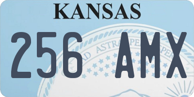 KS license plate 256AMX