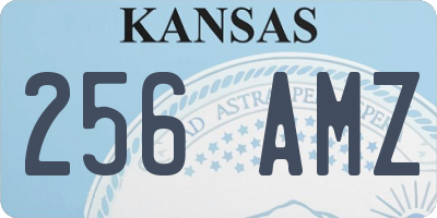 KS license plate 256AMZ