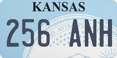 KS license plate 256ANH