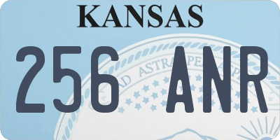 KS license plate 256ANR