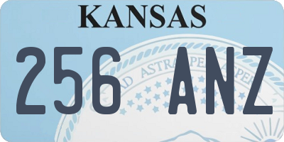 KS license plate 256ANZ