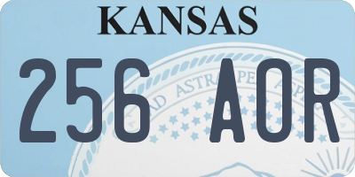 KS license plate 256AOR