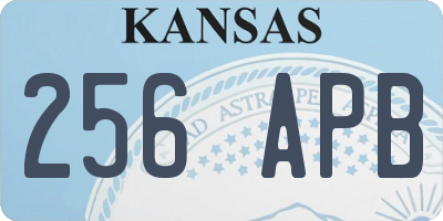 KS license plate 256APB