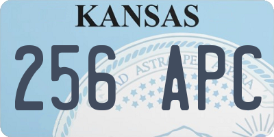 KS license plate 256APC