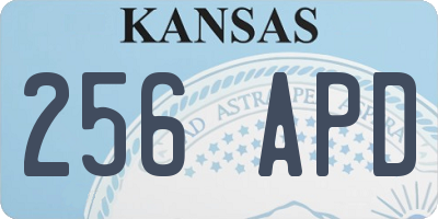 KS license plate 256APD