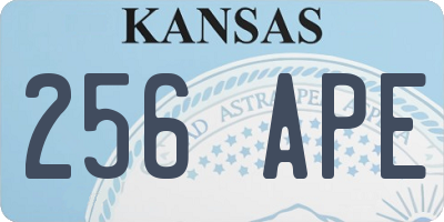 KS license plate 256APE