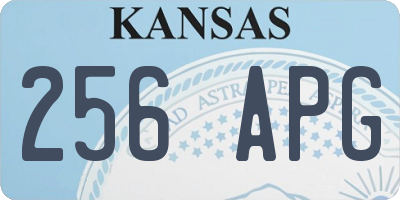 KS license plate 256APG