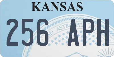 KS license plate 256APH