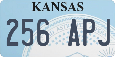 KS license plate 256APJ