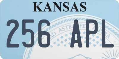 KS license plate 256APL
