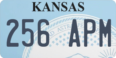 KS license plate 256APM