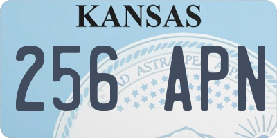 KS license plate 256APN