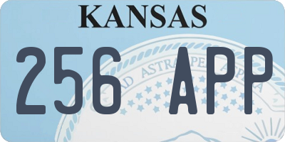 KS license plate 256APP