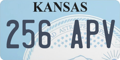KS license plate 256APV