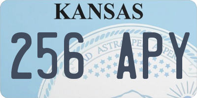 KS license plate 256APY
