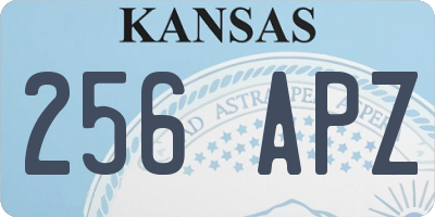 KS license plate 256APZ
