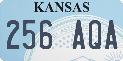 KS license plate 256AQA