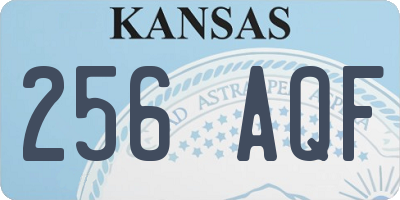KS license plate 256AQF