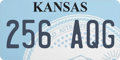 KS license plate 256AQG