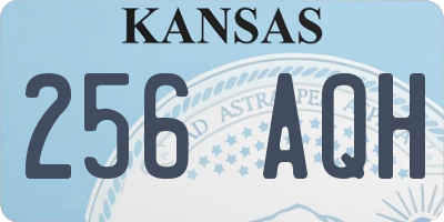 KS license plate 256AQH