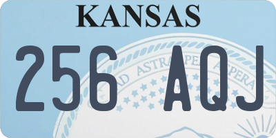 KS license plate 256AQJ