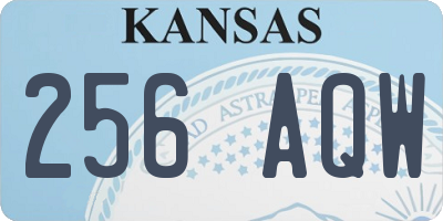 KS license plate 256AQW