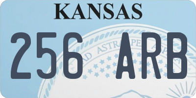 KS license plate 256ARB