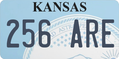KS license plate 256ARE