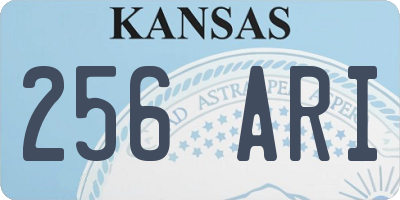 KS license plate 256ARI