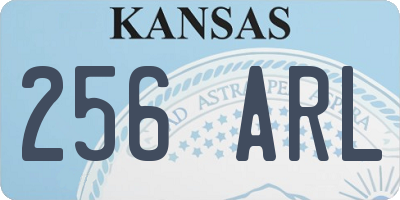 KS license plate 256ARL