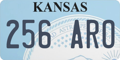 KS license plate 256ARO