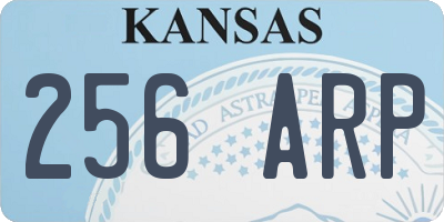 KS license plate 256ARP