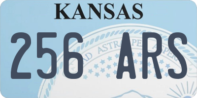 KS license plate 256ARS
