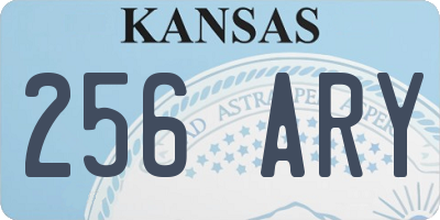 KS license plate 256ARY