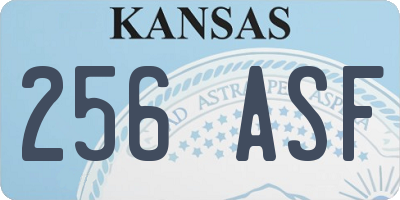 KS license plate 256ASF