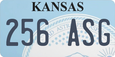 KS license plate 256ASG