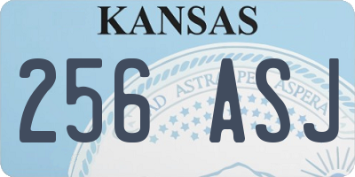 KS license plate 256ASJ