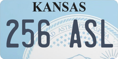 KS license plate 256ASL