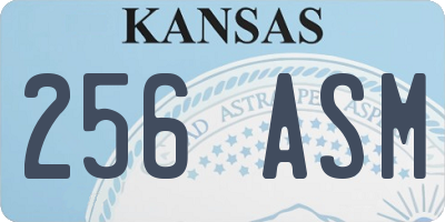 KS license plate 256ASM