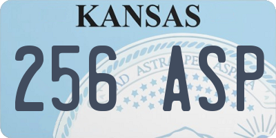 KS license plate 256ASP