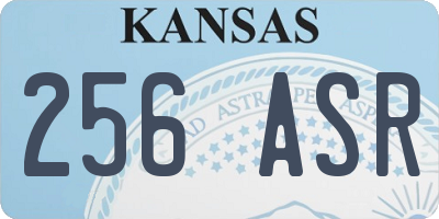 KS license plate 256ASR
