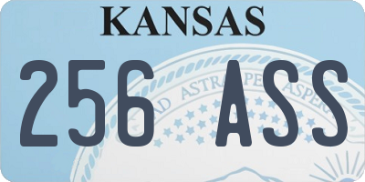 KS license plate 256ASS