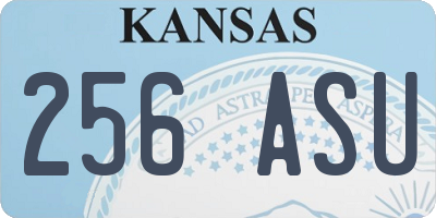 KS license plate 256ASU