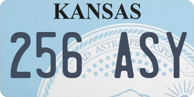 KS license plate 256ASY