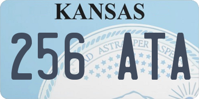 KS license plate 256ATA